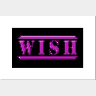 Wish Pink Posters and Art